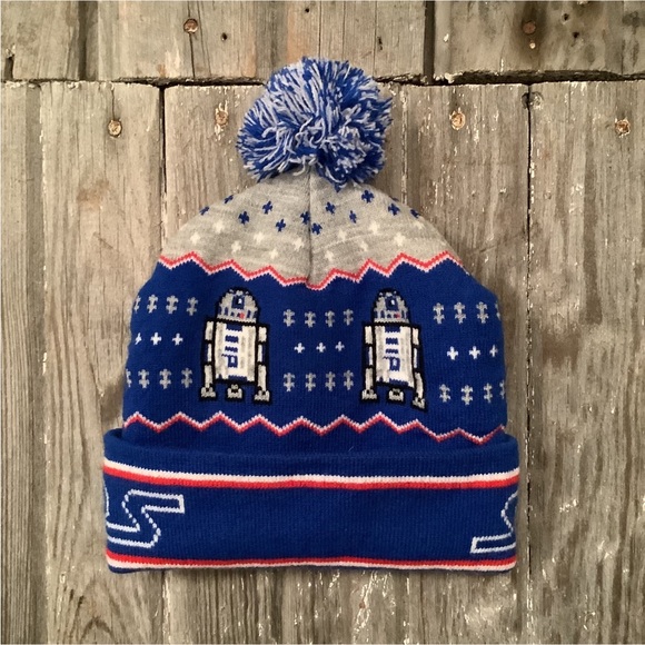 Boys Star Wars Beanie Toboggan Hat R2D2 One Size - Picture 2 of 2